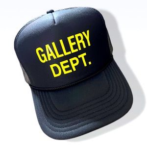 Black custom inspired OG Gallery Dept trucker hat
